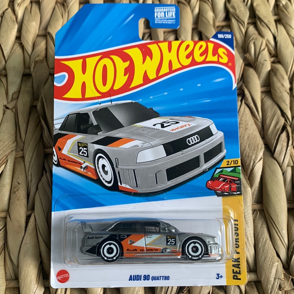 Hot Wheels Audi 90 Quattro Hotwheels 1990 Race Car Peak Pursuit Racing New 2025